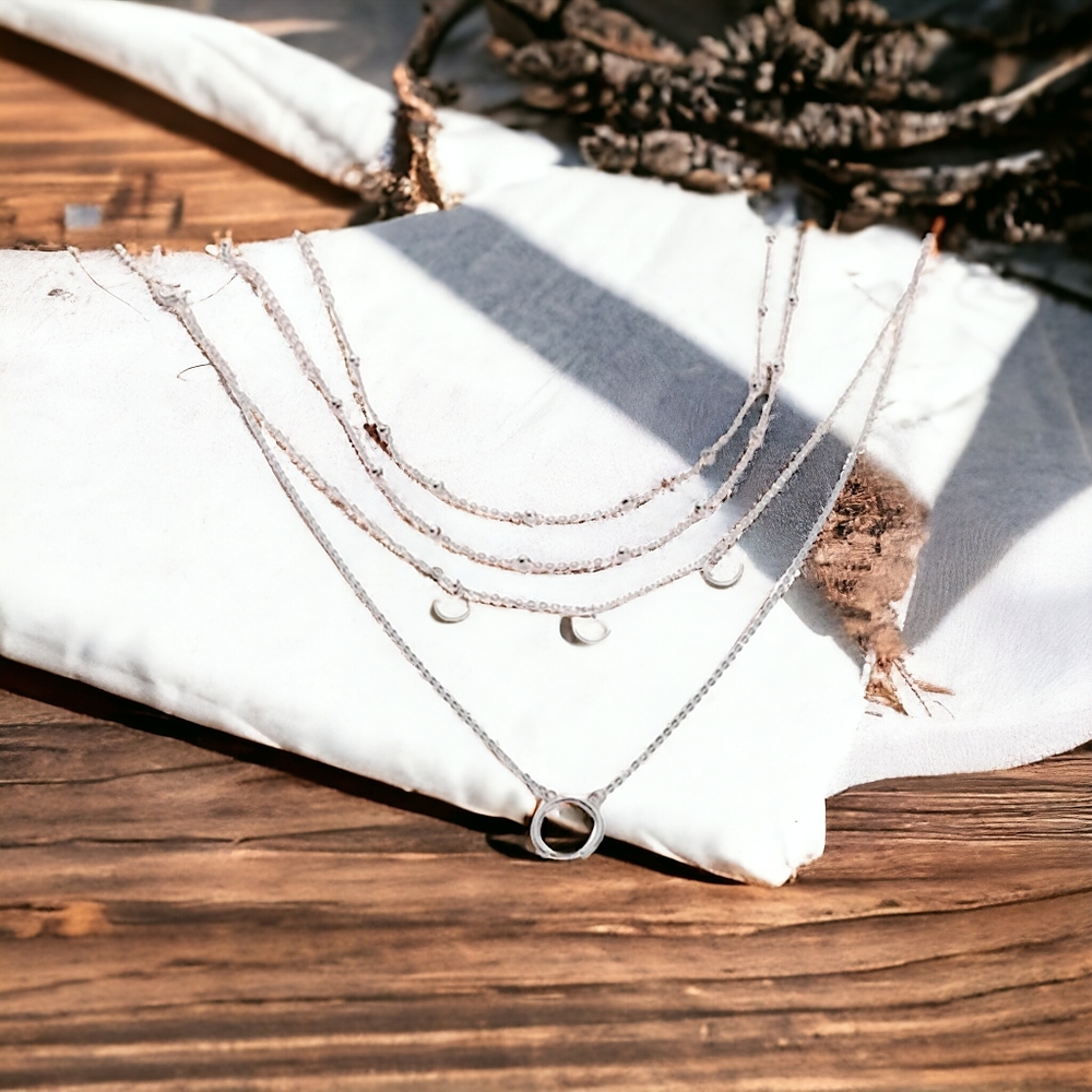 40174 Layered Crescent Necklace